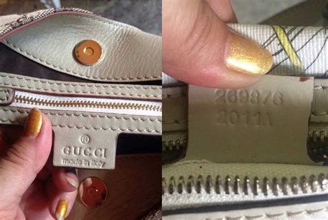 gucci slides serial number|how to tell if gucci bag is real.